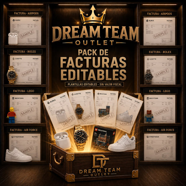 Pack de +60 Facturas de compras editables